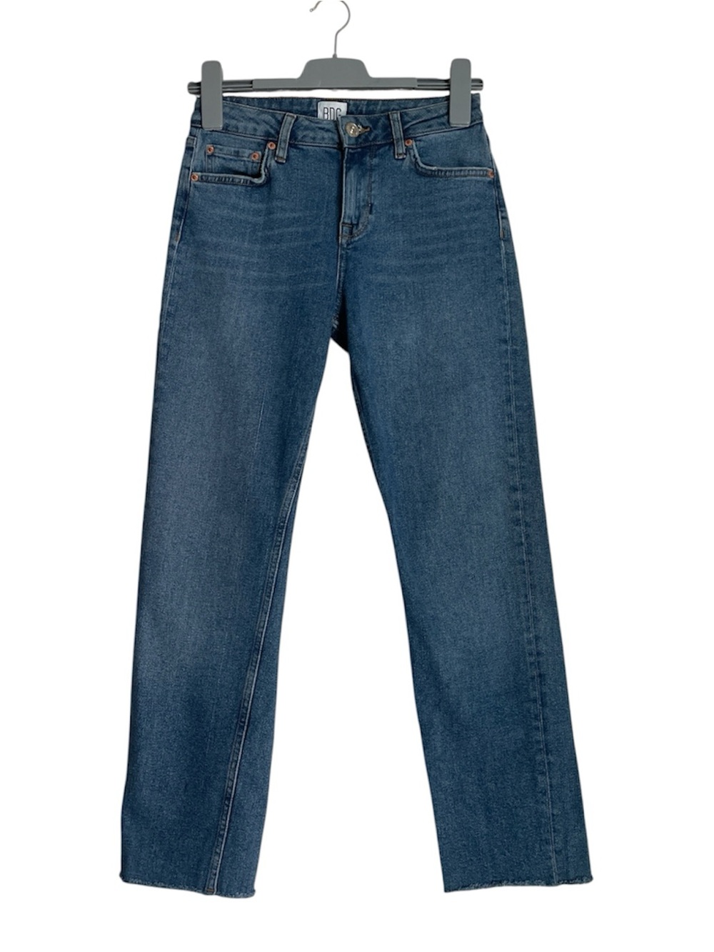 BDG Urban Outfitters Raw Hem Straight Leg Jeans